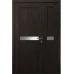 Міжкімнатні полуторні двері «Modern-06-half» колір Горіх Морений Темний