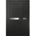 Міжкімнатні полуторні двері «Modern-06-half» колір Венге Південне