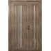 Міжкімнатні полуторні двері «Modern-24-half» колір Дуб Бурштиновий