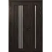 Міжкімнатні полуторні двері «Modern-24-half» колір Горіх Морений Темний