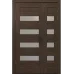Межкомнатная полуторная дверь «Modern-26-half» цвет Дуб Портовый