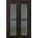 Распашная дверь «Modern-36-2» цвет Орех Мореный Темный