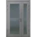 Межкомнатная полуторная дверь «Modern-36-half» цвет Бетон Кремовый