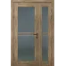Межкомнатная полуторная дверь «Modern-36-half» цвет Дуб Янтарный