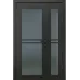 Міжкімнатні полуторні двері «Modern-36-half» колір Венге Південне