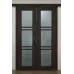 Міжкімнатні подвійні розсувні двері «Modern-37-2-slider» колір Горіх Морений Темний