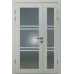 Міжкімнатні полуторні двері «Modern-37-half» колір Білий Супермат