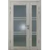 Межкомнатная полуторная дверь «Modern-37-half» цвет Крафт Белый
