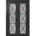 Распашные межкомнатные двери «Modern-45-2» цвет Антрацит