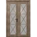 Распашные межкомнатные двери «Modern-45-2» цвет Дуб Янтарный