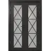 Распашные межкомнатные двери «Modern-45-2» цвет Венге Южное