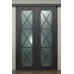 Межкомнатная двойная раздвижная дверь «Modern-45-2-slider» цвет Антрацит