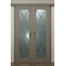 Міжкімнатні подвійні розсувні двері «Modern-45-2-slider» колір Какао Супермат