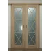 Міжкімнатні подвійні розсувні двері «Modern-45-2-slider» колір Дуб Сонома
