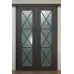 Межкомнатная двойная раздвижная дверь «Modern-45-2-slider» цвет Венге Южное