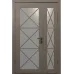 Міжкімнатні полуторні двері «Modern-45-half» колір Какао Супермат
