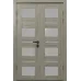 Розпашні міжкімнатні двері «Modern-62glass-2» колір Дуб Пасадена