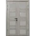 Розпашні міжкімнатні двері «Modern-62glass-2» колір Крафт Білий