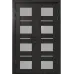 Распашные межкомнатные двери «Modern-62glass-2» цвет Венге Южное