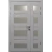 Межкомнатная полуторная дверь «Modern-62-half» цвет Бетон Кремовый