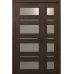 Межкомнатная полуторная дверь «Modern-62-half» цвет Дуб Портовый