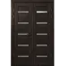 Розпашні двері «Modern-63-2» колір Горіх Морений Темний
