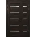 Міжкімнатні полуторні двері «Modern-63-half»‎ колір Горіх Морений Темний