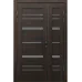 Полуторная дверь «Modern-64-half» цвет Орех Мореный Темный
