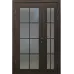 Полуторная дверь «Modern-68-half» цвет Орех Мореный Темный