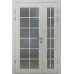 Полуторная дверь «Modern-69-half» цвет Дуб Белый