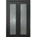 Подвійні міжкімнатні двері «Modern-70-2» колір Антрацит