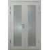Двойная межкомнатная дверь «Modern-70-2» цвет Дуб Белый
