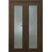Двойная межкомнатная дверь «Modern-70-2» цвет Дуб Портовый