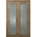 Двойная межкомнатная дверь «Modern-70-2» цвет Дуб Янтарный