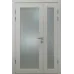 Полуторная межкомнатная дверь «Modern-70-half» цвет Дуб Белый