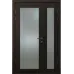 Полуторная межкомнатная дверь «Modern-70-half» цвет Орех Мореный Темный