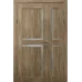 Полуторная дверь «Modern-71-half» цвет Дуб Янтарный