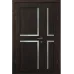 Полуторная дверь «Modern-71-half» цвет Орех Мореный Темный