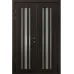 Двійні міжкімнатні двері «Modern-73-2» колір Горіх Морений Темний