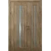 Полуторная межкомнатная дверь «Modern-73-half» цвет Дуб Янтарный