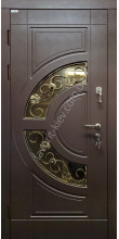 Вулична дверь «Оріон» металізована емаль два контура товщина полотна 75 мм.