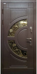 Уличная дверь «Орион» метализированная эмаль два контура толщина полотна 75 мм.