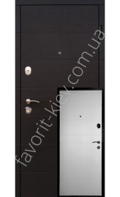 Входные квартирные двери, черно-белые, модель «Руана», 1,5 мм. сталь,толщина полотна 90 мм.