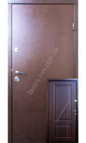 Входная уличная дверь модель «СтальВип-К», металл-мдф