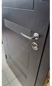 Дверь «Страж» серии Стандарт+ цвет венге темный, 2.2 мм сталь, 90 мм толщина полотна