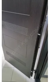 Двері «Страж» серії Стандарт+ колір венге темний, 2.2 мм сталь, 90 мм товщина полотна