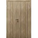 Двойная межкомнатная дверь «Techno-20-2» цвет Дуб Янтарный
