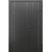 Міжкімнатні полуторні двері «Techno-20-half» колір Антрацит