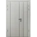 Міжкімнатні полуторні двері «Techno-20-half» колір Дуб Білий