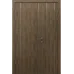 Міжкімнатні полуторні двері «Techno-20-half» колір Дуб Портовий